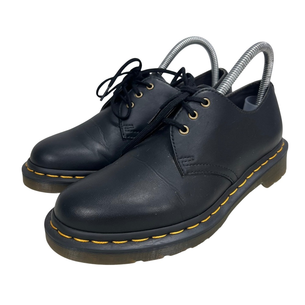 Dr. Martens 1461 Smooth Black Leather 3-Eye Oxford M 6 W 7 Airwair Vegan Oxblood